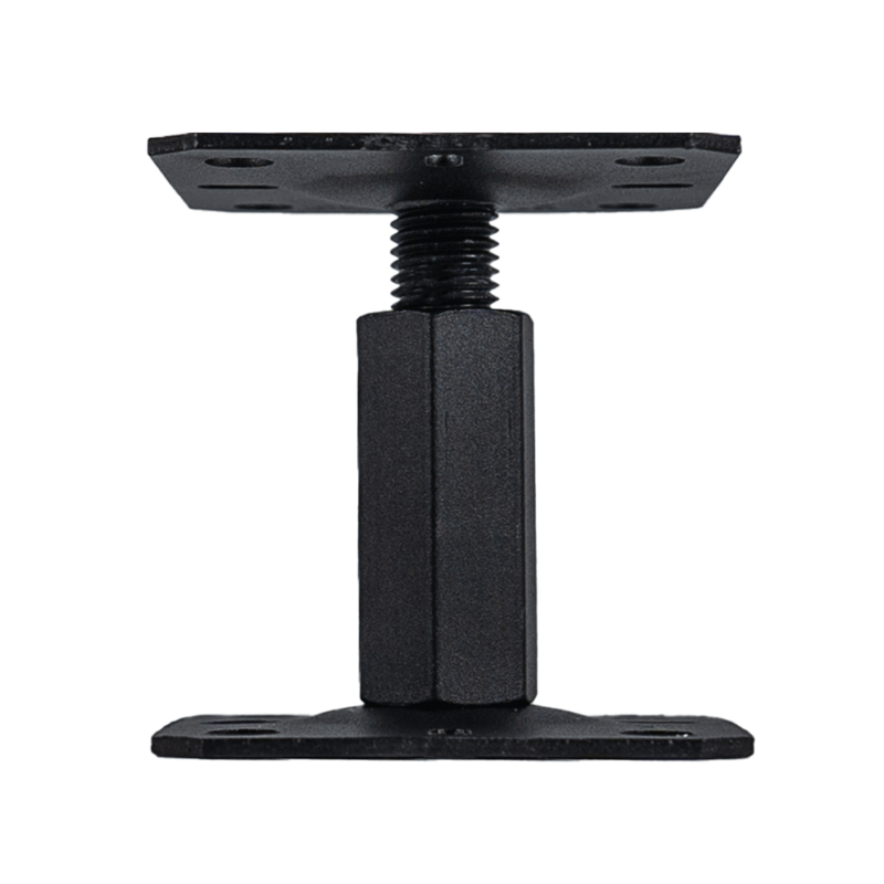 Black Height Adjustable Bolt Down Post Support Support | Adjustable Post Bracket Ideal for Pergolas And Garden Structures