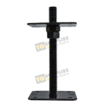 Premium Black Heavy Duty Galvanised Height Adjustable Pergola Post Support | Adjustable Bolt Down Post Holder