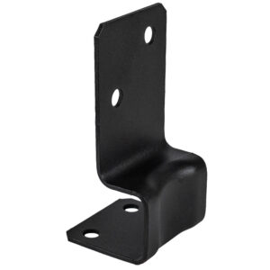 Versatile Black Bolt Down Post Support | Pergola Connector | Wooden Post Holder | Post Bracket