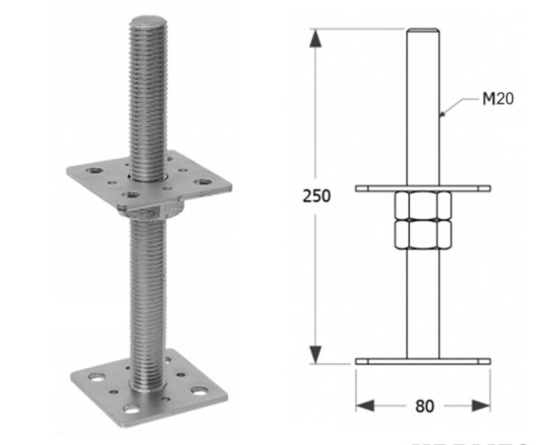 adjustable post support