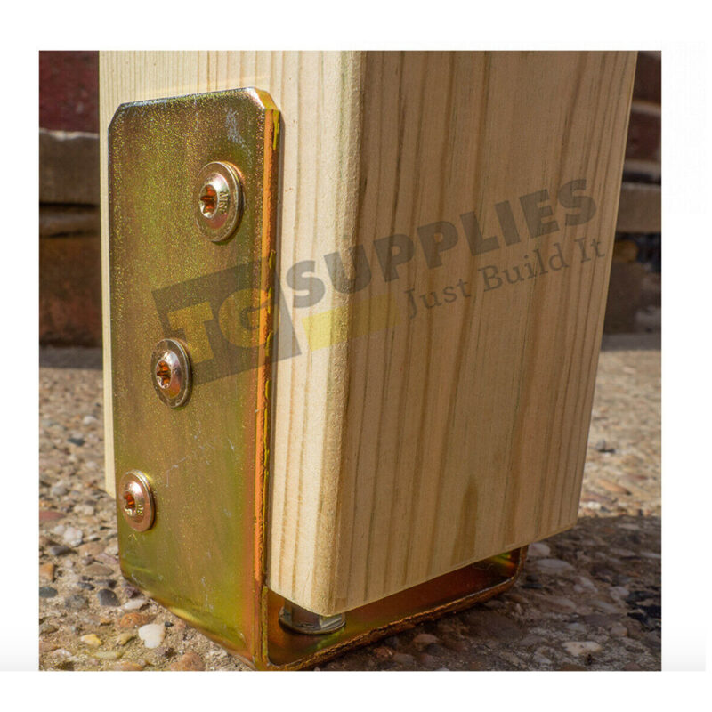 U shape post support galvanised