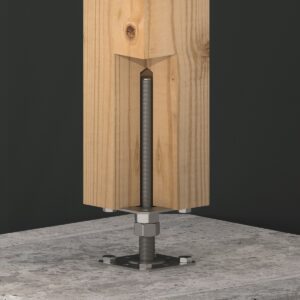 Heavy Duty Galvanised Height Adjustable Pergola Post Support