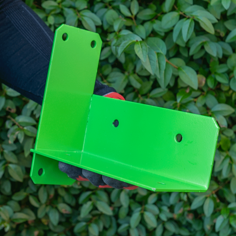 Heavy Duty Square Wooden Beam Wall Mount Bracket – Steel Connector for Swings, Playhouses & Garden Structures