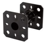 Heavy Duty Black Powder Coated Elevator Bolt Down Pergola Post Suppprt | Pergola Base | Pergola Foot