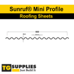 Eaves Fillers for Sunruf® Mini Corrugated PVC Roofing Sheets - Pack of 10