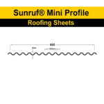 Clear Sunruf® Mini Profile Corrugated PVC Roofing Sheets