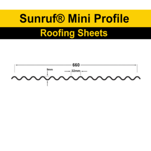 Clear Sunruf® Mini Profile Corrugated PVC Roofing Sheets