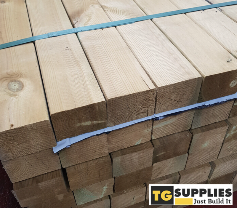 75mm x 100mm Structural Graded C24 Treated Carcassing Timber (4'' x 3'')