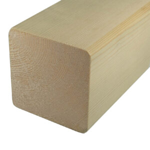 95mm x 95mm Smooth Treated Timber Planed Rounded Corners Pergola Post (4” x 4”)