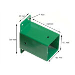 91mm square swing wall bracket