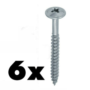 Set of 6 Wafer Timber Screws For Fastening Pergola Post Supports