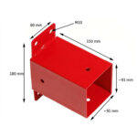 91mm square swing wall bracket