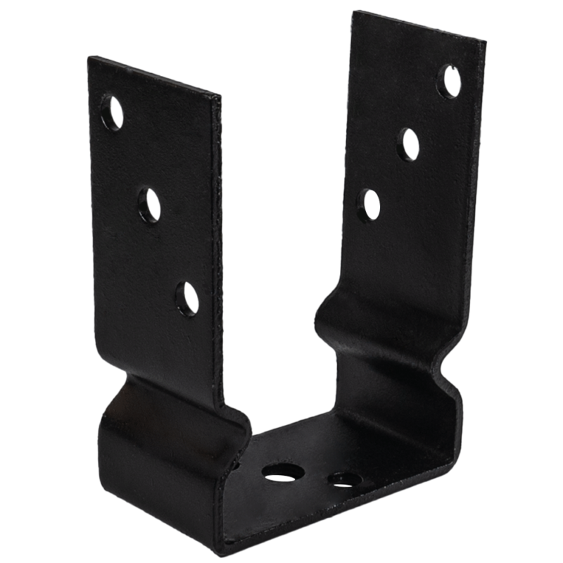 Heavy Duty Black Bolt Down Pergola Post Support | Black Bolt Down Post Anchor | Black Timber Post Bracket