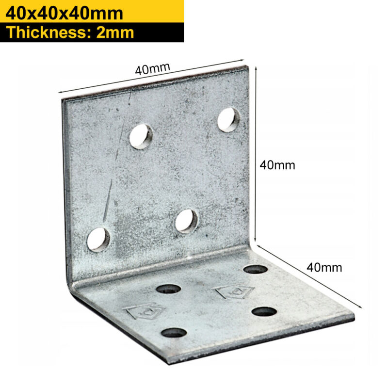 Heavy Duty Galvanised Perforated Angle Bracket | Corner Bracket | Corner Brace For Structural Applications