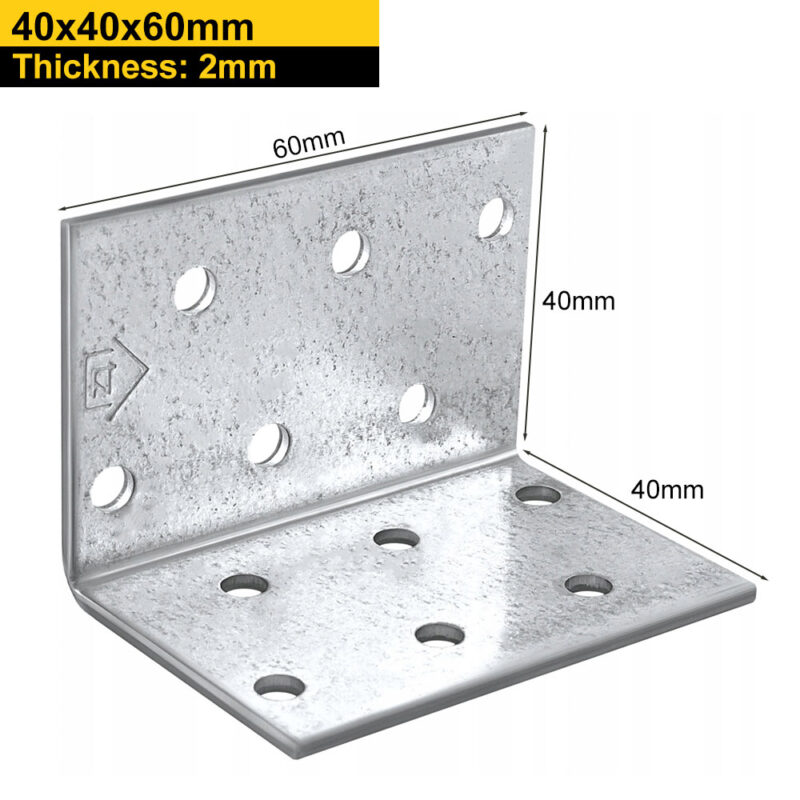 Heavy Duty Galvanised Perforated Angle Bracket | Corner Bracket | Corner Brace For Structural Applications