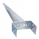 Heavy Duty Galvanised Adjustable Width Post Spike Support | Adjustable Fence Post Spike | Post Spike Bracket