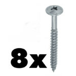 8 Wafer Screws Suitable to Bolt Down the Bracket to Timber Decking