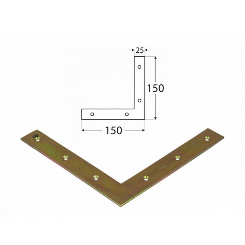 right l shape flat brace