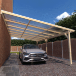 Lean-to Carport Adam Complete Self-Assembly Kit With SkyPlex AntiFog Polycarbonate Roofing Sheets