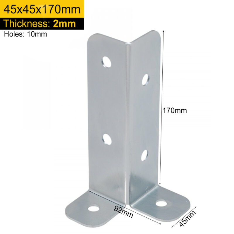 Heavy Duty Pergola Bolt Down Post Support | Wooden Post Corner Bolt Down Bracket