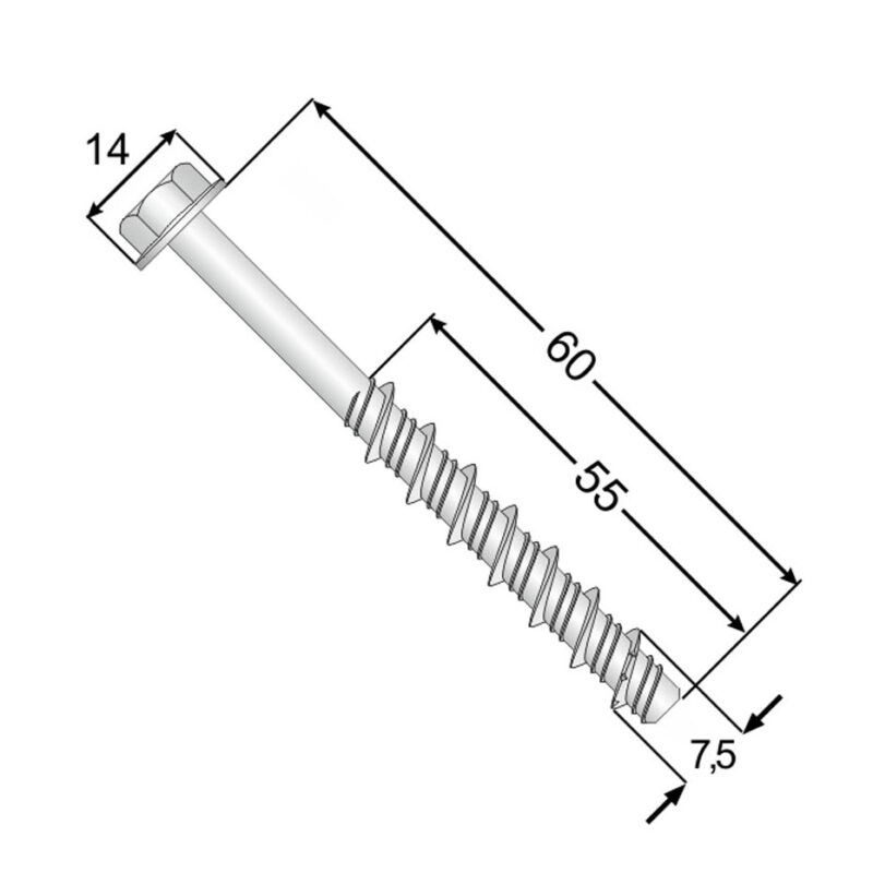 Flanged Head Concrete Bolts