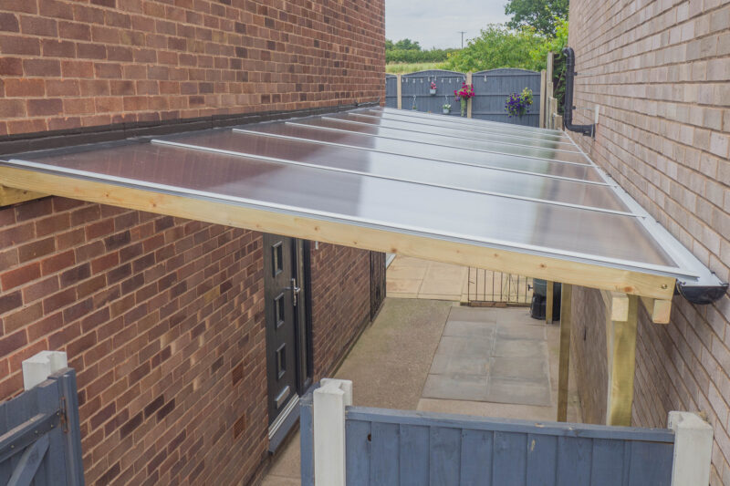 Lean-to Carport Adam Complete Self-Assembly Kit