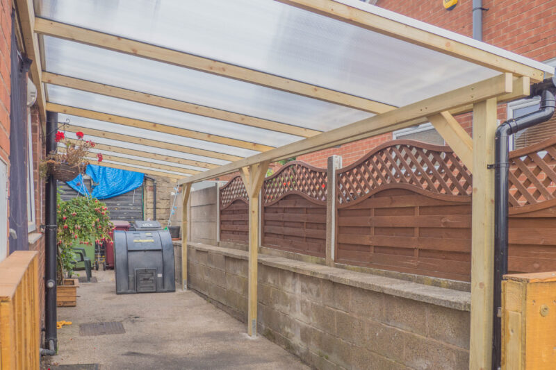 Lean-to Carport Adam Complete Self-Assembly Kit