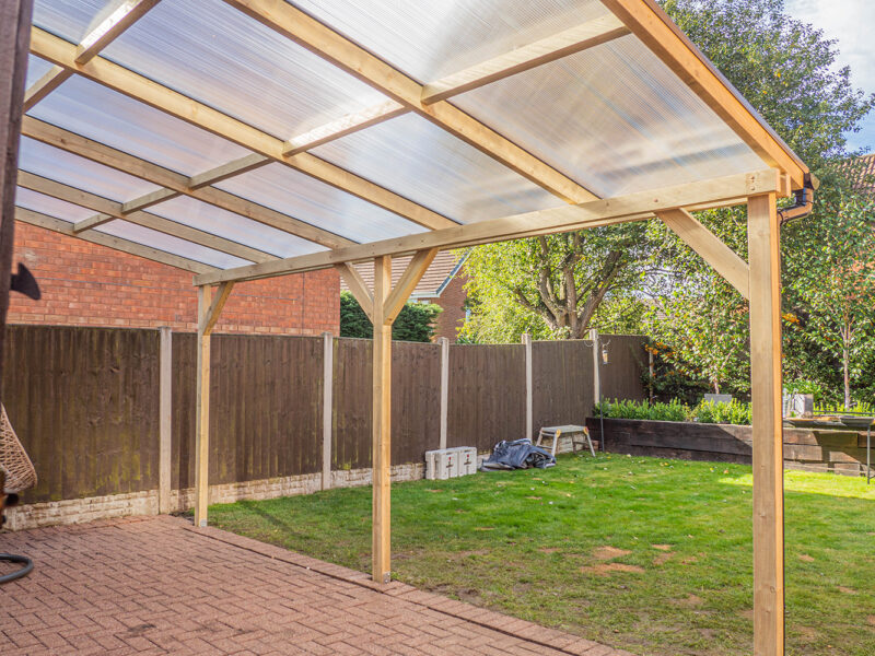 Lean-to Pergola Eva Complete Self-Assembly Kit