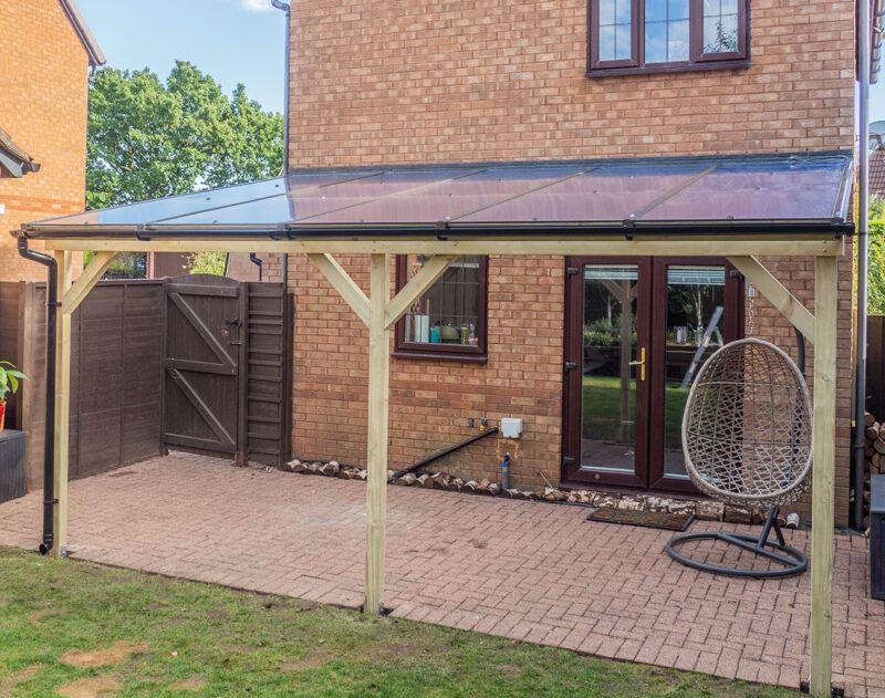 Lean-to Pergola Eva Complete Self-Assembly Kit
