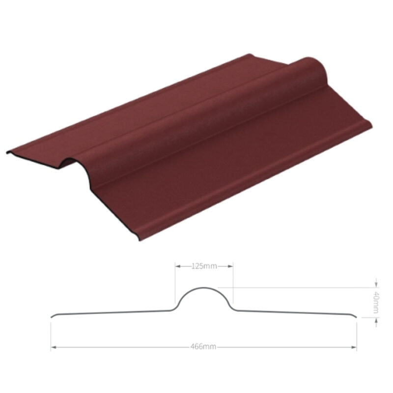 Universal Bitumen Ridge Cap Plus 900mm Fits Onduline, Coroline, Corrapol-BT, Gutta Bitumen Roofing Sheets