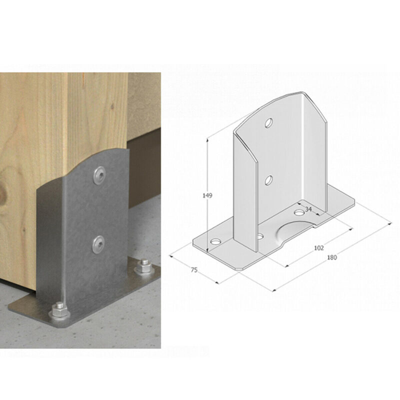 pergola post support bracket