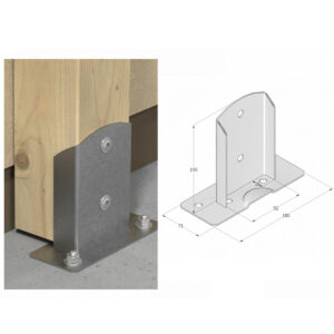 pergola post support bracket