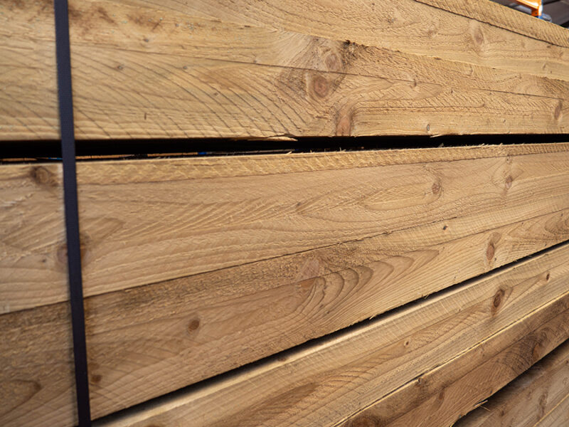 Chunky Treated Timber Pergola Post