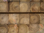 Chunky Treated Timber Pergola Post