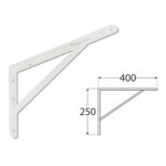 Heavy Duty White Shelf Brackets