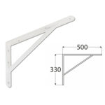 Heavy Duty White Shelf Brackets