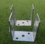 Heavy Duty Galvanised Bolt Down Post Support | Post Anchor | Fence Foot Post Base