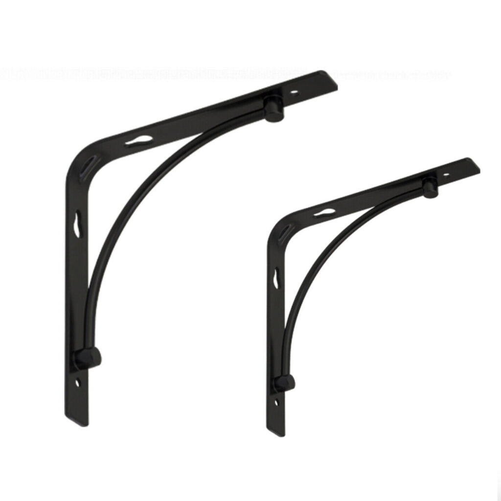Heavy Duty Stylish Black Shelf Brackets TG Supplies Your 1