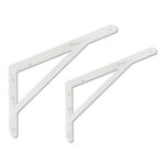 Heavy Duty White Shelf Brackets