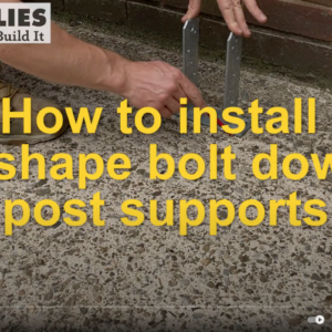 How to Install Bolt Down Pergola Post Support
