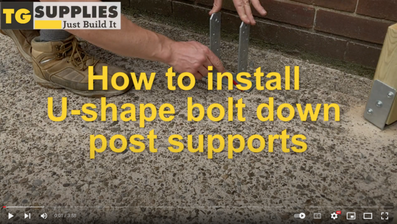How to Install Bolt Down Pergola Post Support How to Install Bolt Down Pergola Post Support