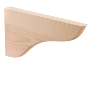 Single Durable Elegant Timber Wooden Shelf Bracket – Reliable & Decorative Support for Shelves