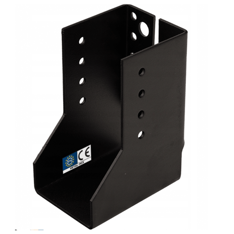 Heavy Duty 2mm Thick Black Concealed Joist Hanger for Gazebo Pergola or Carport | Pergola Timber Connector