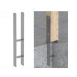 Heavy Duty Galvanised Pergola Post Support Fence Post Anchor Bracket Concreting