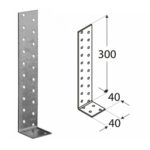 Heavy Duty Galvanised Angle L Shape Bracket Corner Brace 2mm