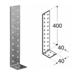 Heavy Duty Galvanised Angle L Shape Bracket Corner Brace 2mm