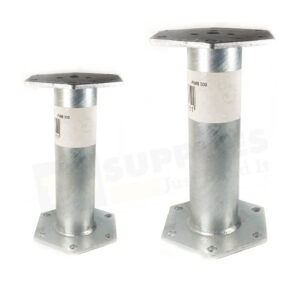 Heavy Duty Galvanised Bolt Down Post Support Extension Base