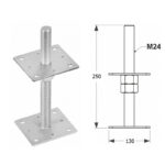 Heavy Duty Adjustable 130mm Pergola Post Support