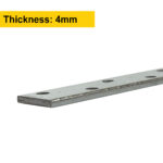 Galvanised 4mm Heavy Duty Restraint Strap Straight | Flat Plate | Flat Bracket | Jointing Plate