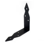 Black Decorative Right Angle Bracket L Shape Corner Repair Brace